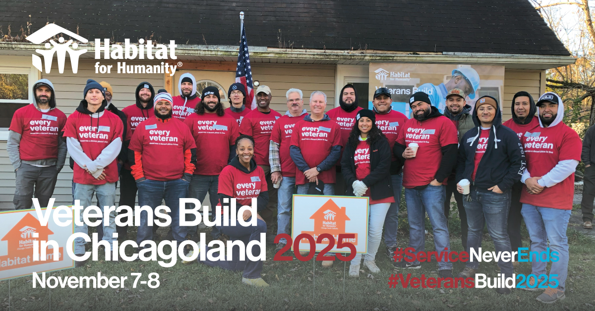 Habitat for Humanity hosts 2025 Veterans Build across Chicagoland ...